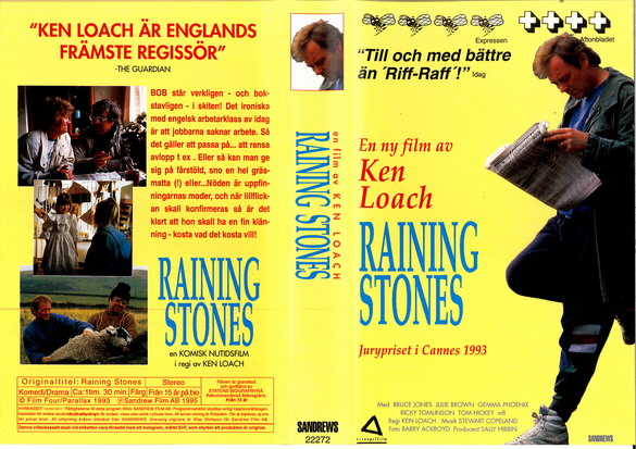 RAINING STONES (vhs-omslag)